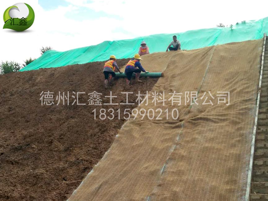 護(hù)坡草毯的施工方案(圖1) 護(hù)坡草毯的施工方案(圖1)