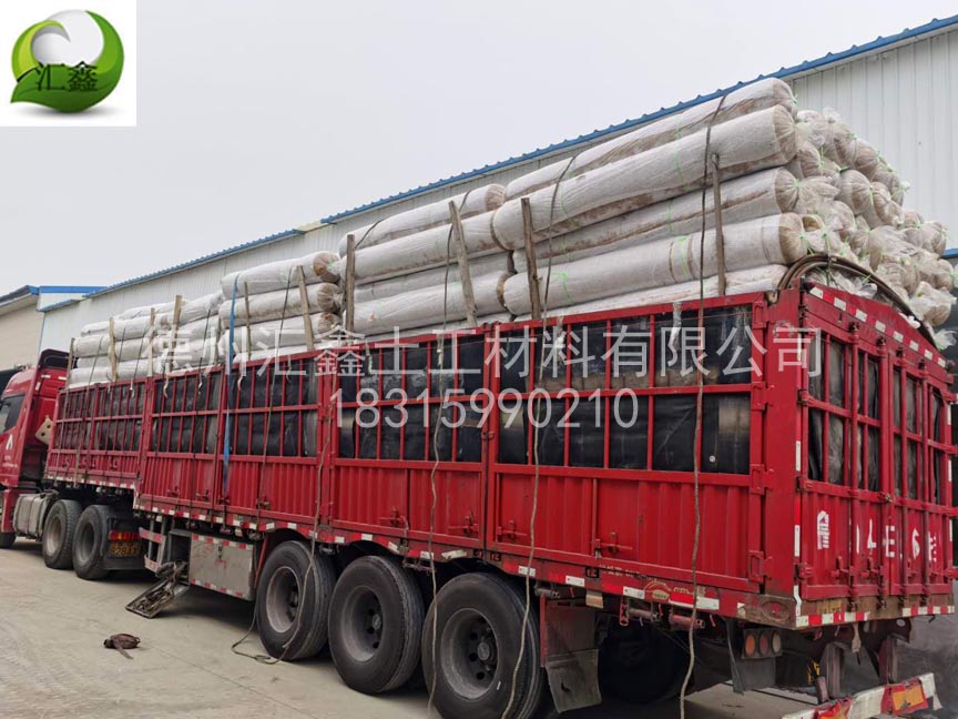 高經(jīng)理訂購的生態(tài)護(hù)坡毯準(zhǔn)備發(fā)車(圖1)